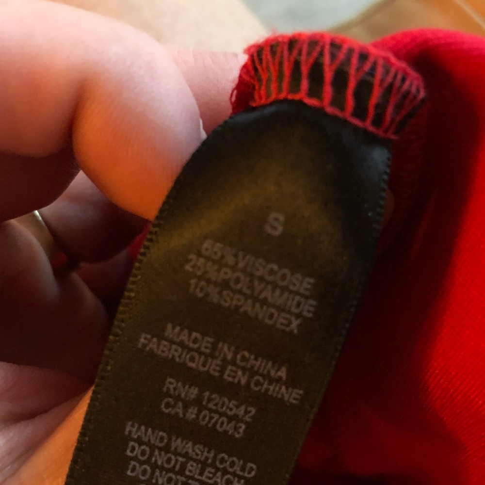 Felicity & Coco Red Midi Ss Full Zip Back Dress - image 5